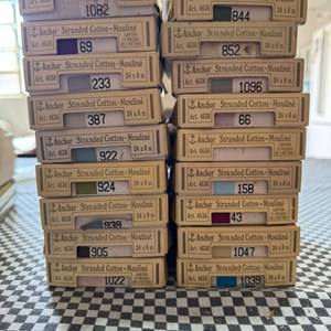 Meadas Anchor para Ponto Cruz - Lote 228 unidades - 18 cores