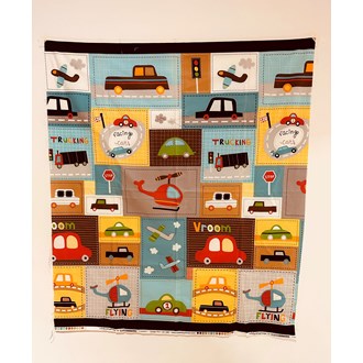 Painel patchwork de tecido importado
