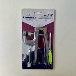 Alicate de pressão para botão de plástico