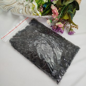 Chaton Gota Preto com Borda - 08 x 10 cm - Pacote com Aprox. 230 gramas