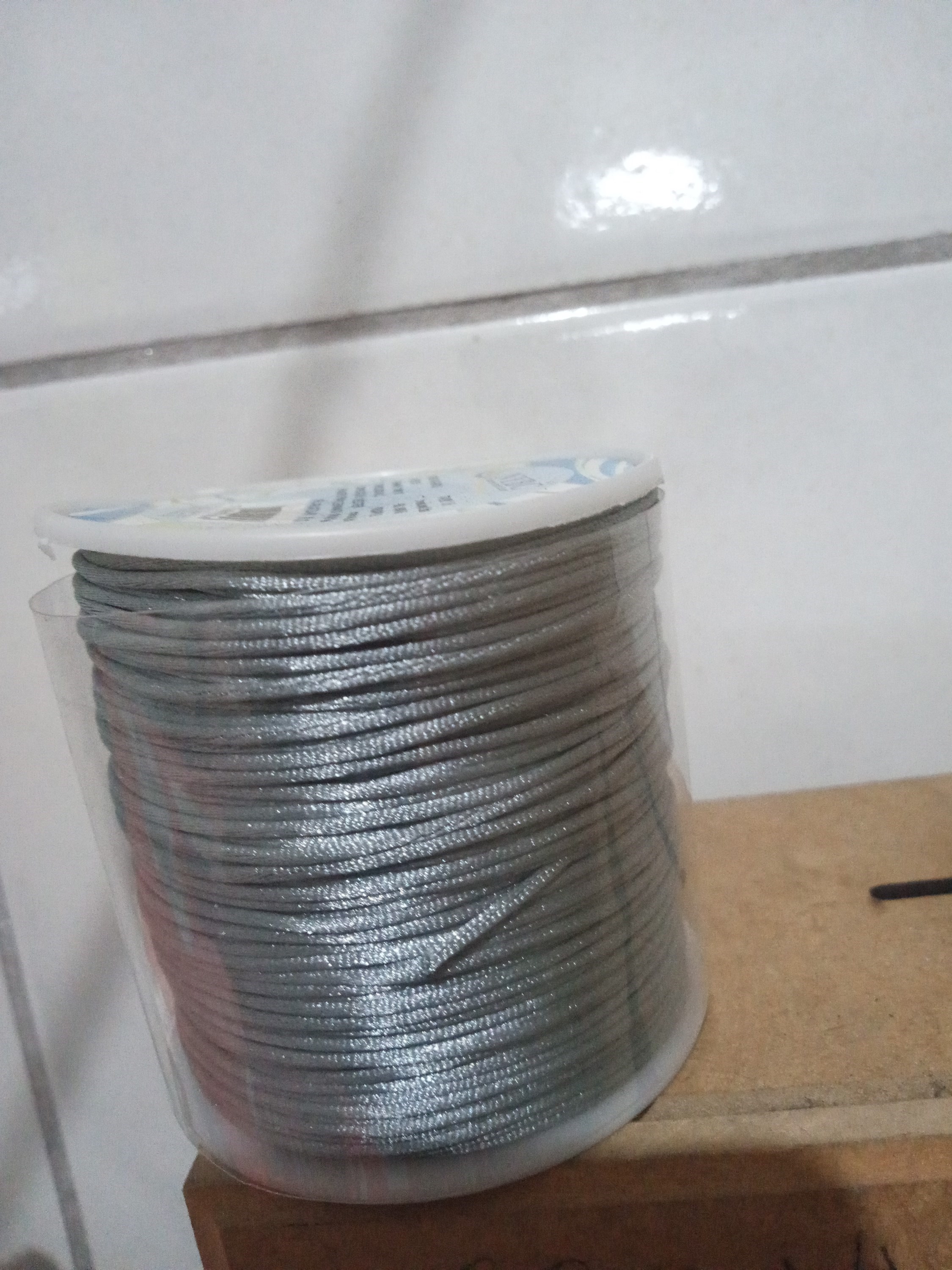 Cordao Imp Nybc Rabo Rato 1Mm C/100M Cor 307 Cinza Escuro