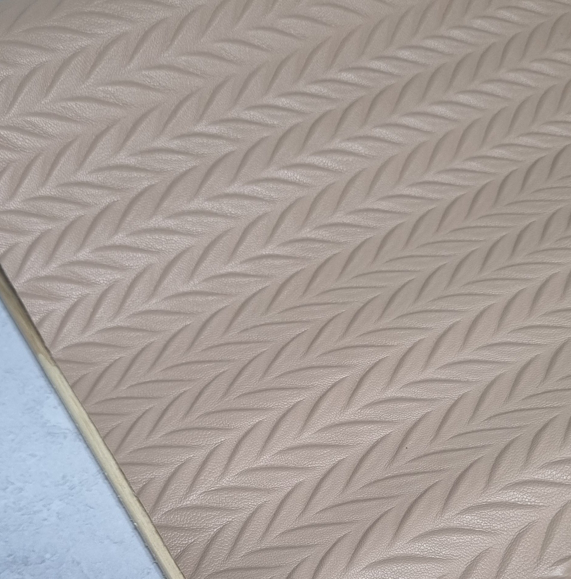 Sintético alto relevo rosa chá