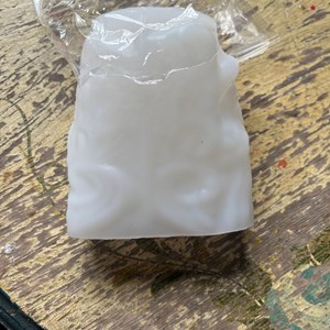 Molde de silicone flexível cilíndrico formato arabescos