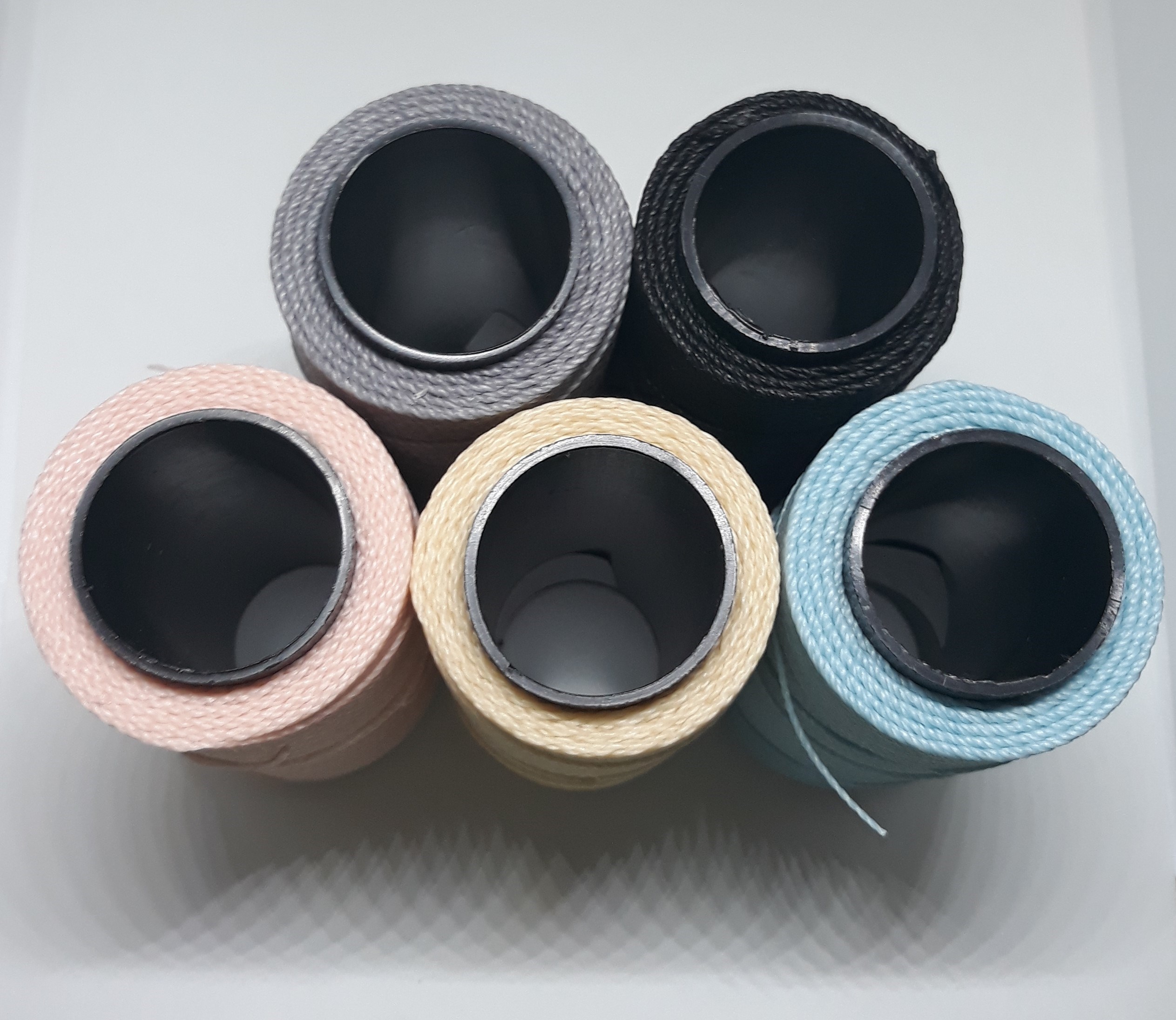 Kit Com 5 Cores De Cordão Encerado Da Marca Settanyl 