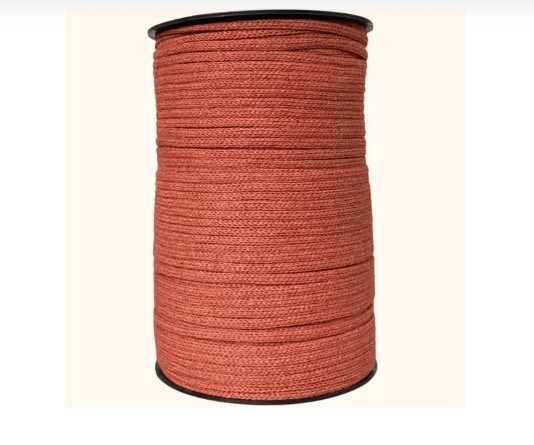 Cordão Agulhado de Algodão 5mm Boho - Terracota