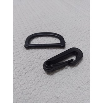 Meia argola com mosquetão