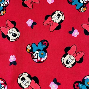 Tecido importado Minnie flowers