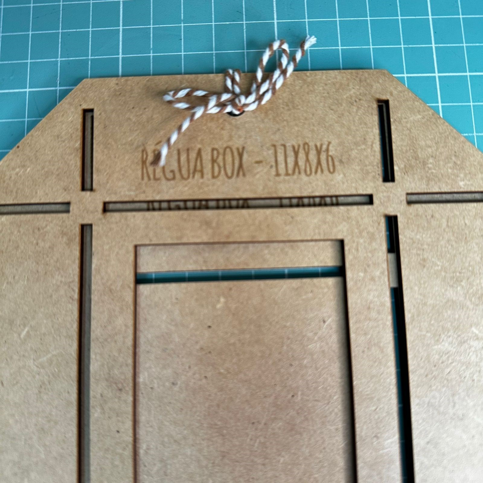 Kit de réguas para fazer caixas de embalagem tamanho 11x8x6