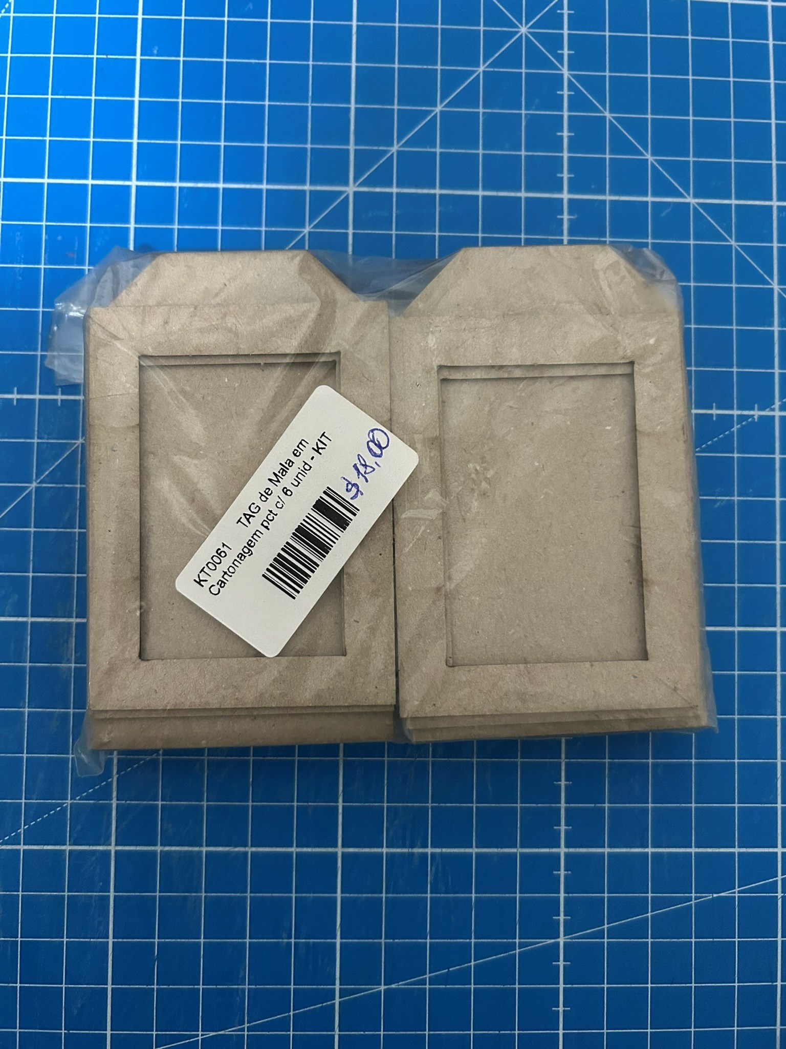Kit de Cartonagem Sem Igua - TAG de mala c/6
